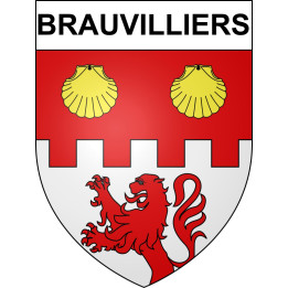 Brauvilliers 55 ville sticker blason écusson autocollant adhésif
