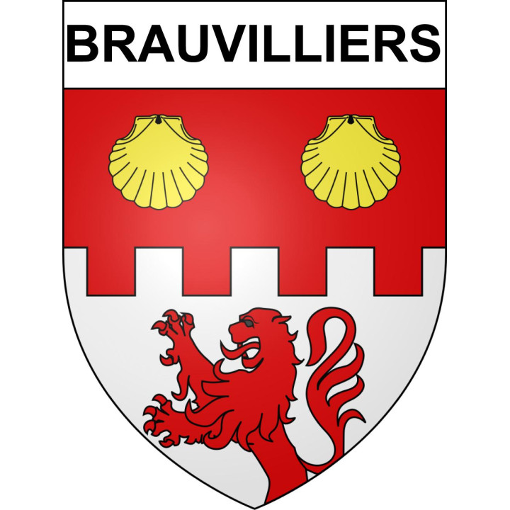Brauvilliers Sticker wappen, gelsenkirchen, augsburg, klebender aufkleber