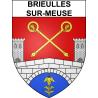 Stickers coat of arms Brieulles-sur-Meuse adhesive sticker