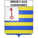 Brixey-aux-Chanoines 55 ville sticker blason écusson autocollant adhésif