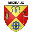 Stickers coat of arms Brizeaux adhesive sticker