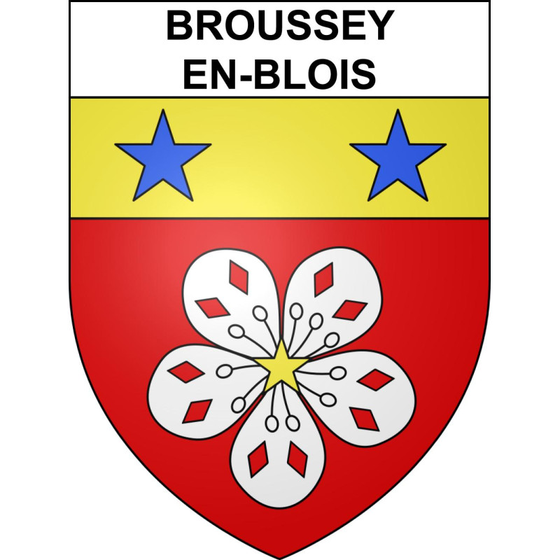Stickers coat of arms Broussey-en-Blois adhesive sticker