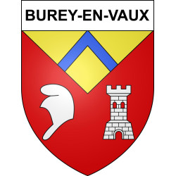 Pegatinas escudo de armas de Burey-en-Vaux adhesivo de la etiqueta engomada