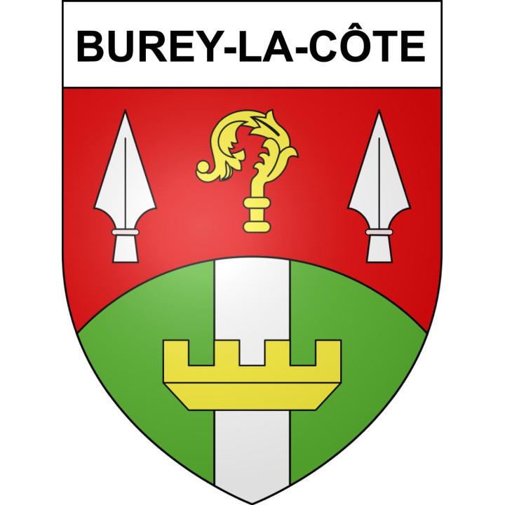 Stickers coat of arms Burey-la-Côte adhesive sticker