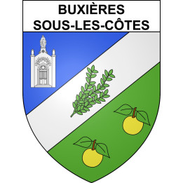 Buxières-sous-les-Côtes 55 ville sticker blason écusson autocollant adhésif
