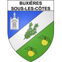 Buxières-sous-les-Côtes 55 ville sticker blason écusson autocollant adhésif