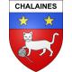 Chalaines 55 ville sticker blason écusson autocollant adhésif