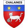 Chalaines 55 ville sticker blason écusson autocollant adhésif