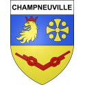 Champneuville Sticker wappen, gelsenkirchen, augsburg, klebender aufkleber