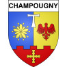 Adesivi stemma Champougny adesivo