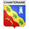 Chanteraine 55 ville sticker blason écusson autocollant adhésif