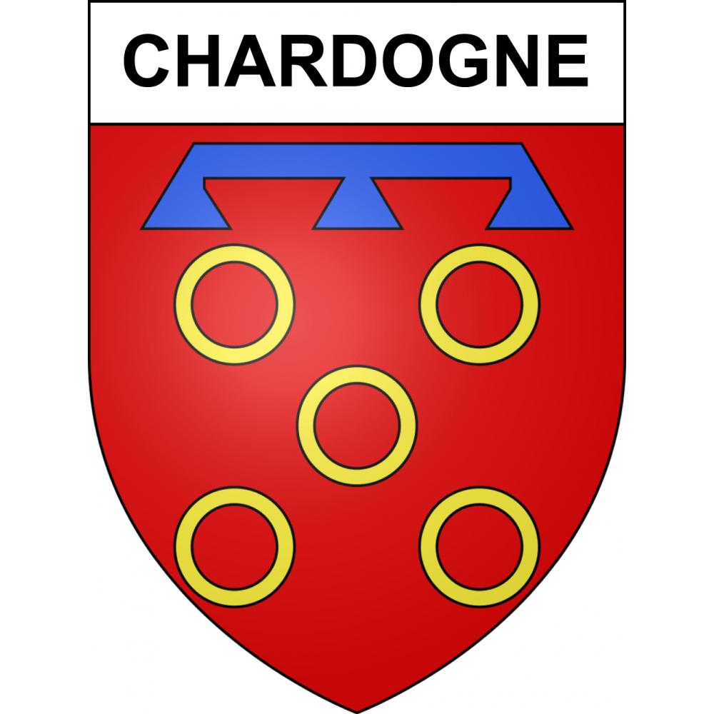 Adesivi stemma Chardogne adesivo