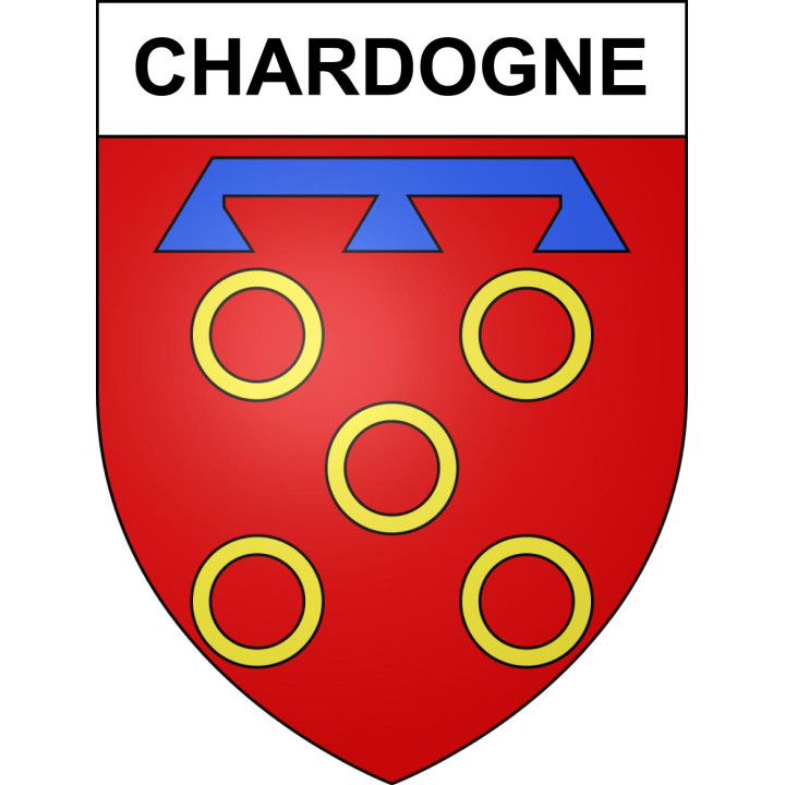 Stickers coat of arms Chardogne adhesive sticker