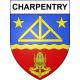 Charpentry 55 ville sticker blason écusson autocollant adhésif