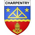 Charpentry 55 ville sticker blason écusson autocollant adhésif