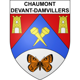 Chaumont-devant-Damvillers 55 ville sticker blason écusson autocollant adhésif