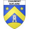Pegatinas escudo de armas de Chaumont-sur-Aire adhesivo de la etiqueta engomada
