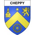 Cheppy 55 ville sticker blason écusson autocollant adhésif