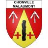 Chonville-Malaumont 55 ville sticker blason écusson autocollant adhésif