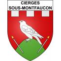 Cierges-sous-Montfaucon Sticker wappen, gelsenkirchen, augsburg, klebender aufkleber