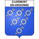 Clermont-en-Argonne 55 ville sticker blason écusson autocollant adhésif