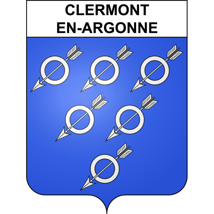 Stickers coat of arms Clermont-en-Argonne adhesive sticker