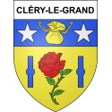 Cléry-le-Grand 55 ville sticker blason écusson autocollant adhésif