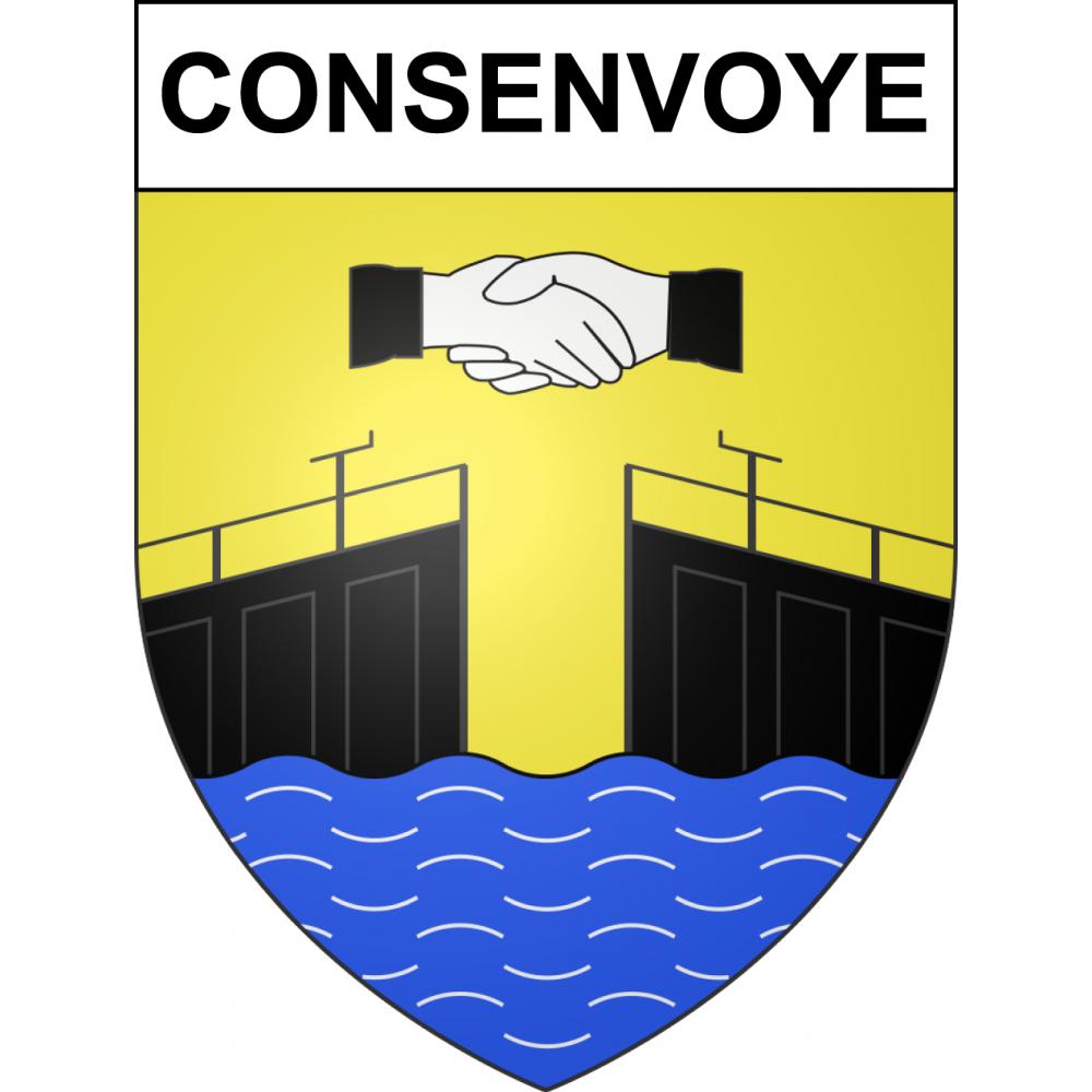 Consenvoye Sticker wappen, gelsenkirchen, augsburg, klebender aufkleber
