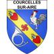 Courcelles-sur-Aire 55 ville sticker blason écusson autocollant adhésif