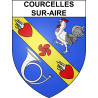 Stickers coat of arms Courcelles-sur-Aire adhesive sticker