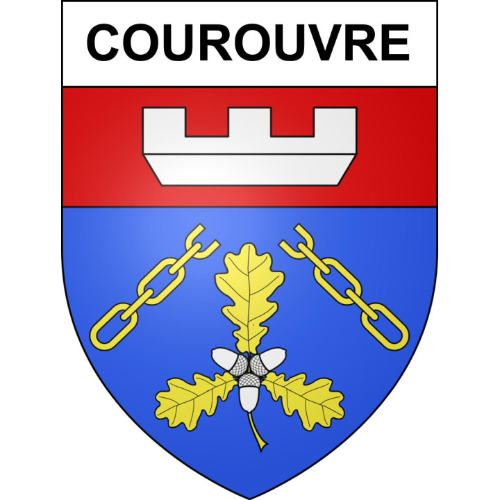 Courouvre Sticker wappen, gelsenkirchen, augsburg, klebender aufkleber
