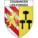 Adesivi stemma Cousances-les-Forges adesivo