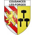 Cousances-les-Forges Sticker wappen, gelsenkirchen, augsburg, klebender aufkleber