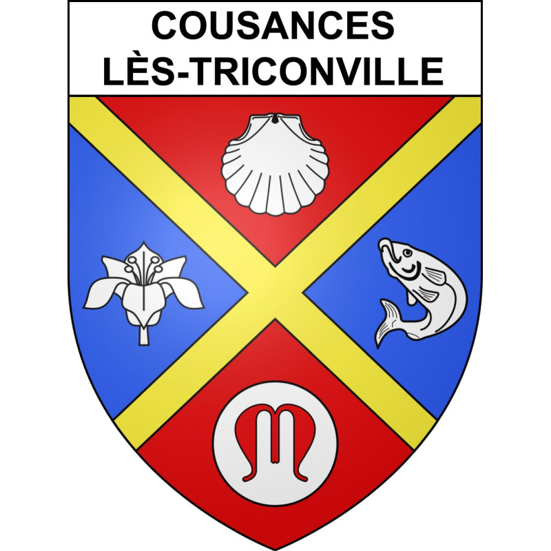Adesivi stemma Cousances-lès-Triconville adesivo