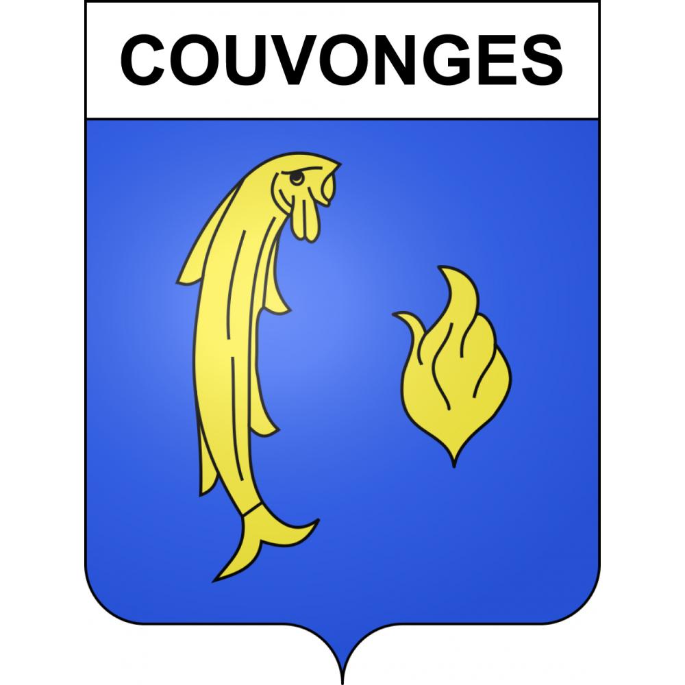 Stickers coat of arms Couvonges adhesive sticker