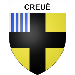 Creuë 55 ville sticker blason écusson autocollant adhésif