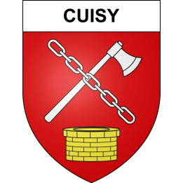 Stickers coat of arms Cuisy adhesive sticker