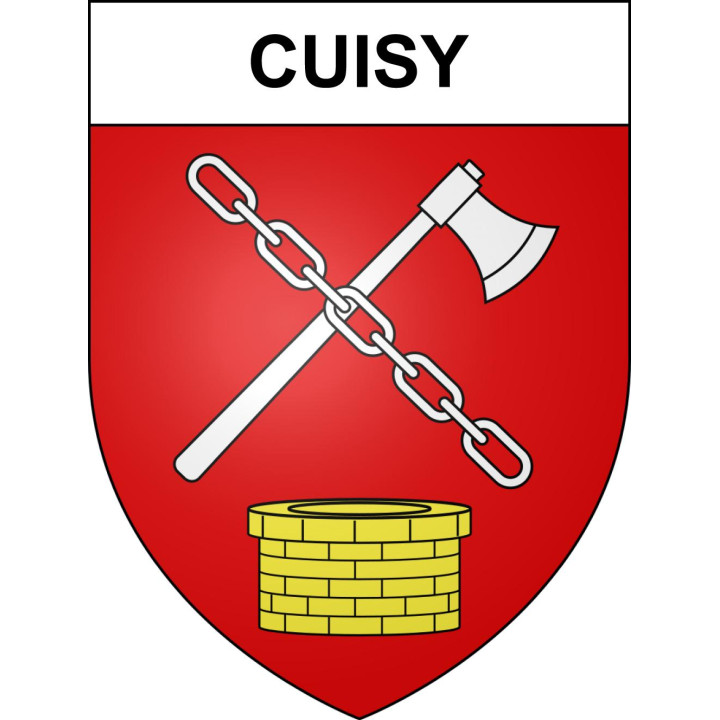 Stickers coat of arms Cuisy adhesive sticker