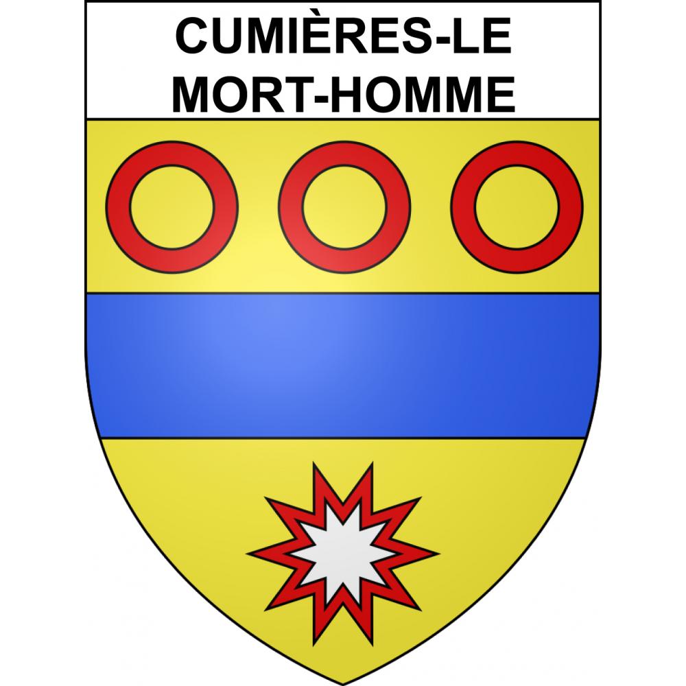Stickers coat of arms Cumières-le-Mort-Homme adhesive sticker