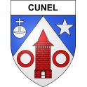 Stickers coat of arms Cunel adhesive sticker