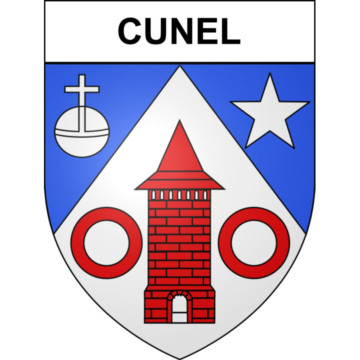 Stickers coat of arms Cunel adhesive sticker