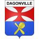 Dagonville Sticker wappen, gelsenkirchen, augsburg, klebender aufkleber