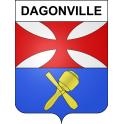 Dagonville 55 ville sticker blason écusson autocollant adhésif