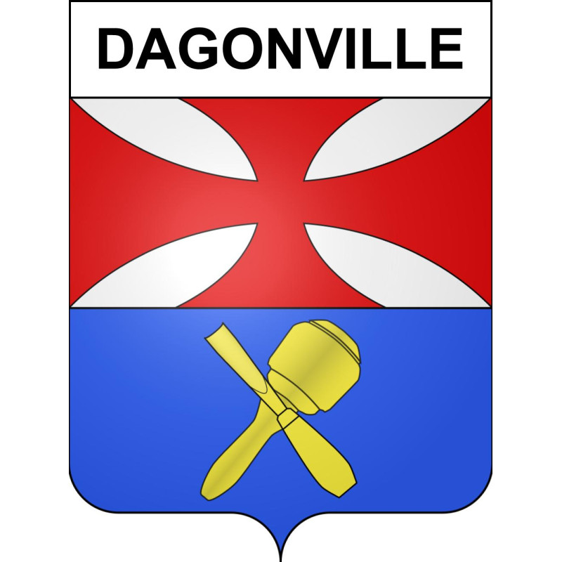 Stickers coat of arms Dagonville adhesive sticker