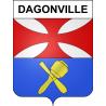 Stickers coat of arms Dagonville adhesive sticker