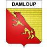 Pegatinas escudo de armas de Damloup adhesivo de la etiqueta engomada