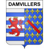Damvillers 55 ville sticker blason écusson autocollant adhésif