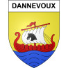 Pegatinas escudo de armas de Dannevoux adhesivo de la etiqueta engomada