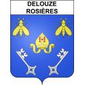 Stickers coat of arms Delouze-Rosières adhesive sticker