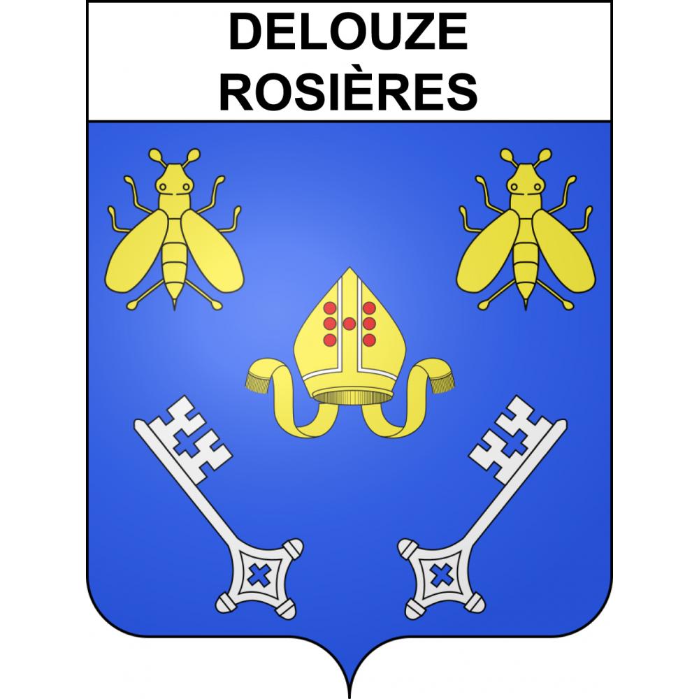 Delouze-Rosières 55 ville sticker blason écusson autocollant adhésif